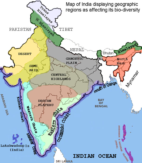 Biological map of India